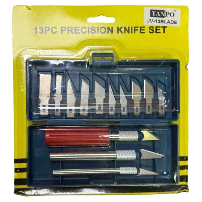 Kit Set Bisturí Exacto De Precisión 13 Cuchillas + 3 Mangos