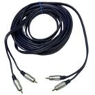 Cable RCA A RCA 2x2 Profesional Audio Cobre Blindado Premium 7.5 Metros