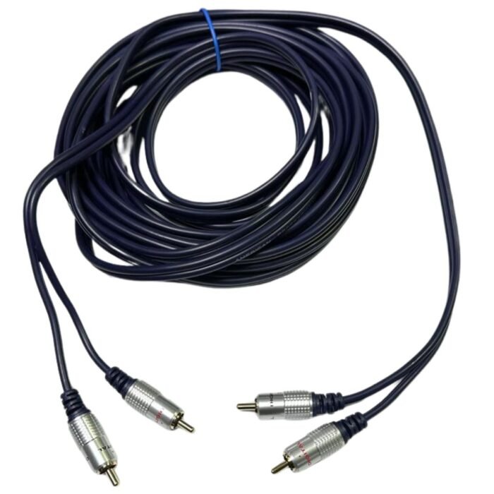 Cable RCA A RCA 2x2 Profesional Audio Cobre Blindado Premium 7.5 Metros