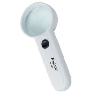Lupa De Mano Proskit Ma-021 Con Luz Led 3.5x Lente Vidrio