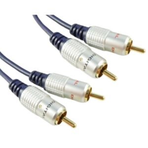 Cable RCA A RCA 2x2 Profesional Audio Cobre Blindado 7.5 Metros