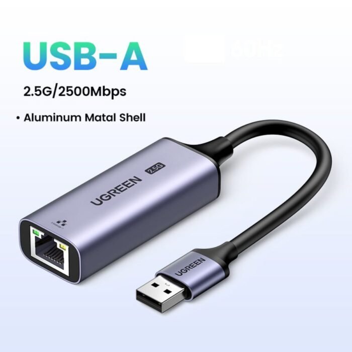 Adaptador UGREEN USB-A 3.0 a RJ45 Ethernet 2.5G CM648