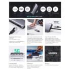 Adaptador UGREEN USB-C 10 en 1 Multifuncional HDMI VGA RJ45 USB SD TF PD 100W