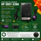 Adaptador de Corriente HP 0957-2286 30V 333mA Conector Morado para Impresoras HP DeskJet
