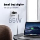 Cargador UGREEN Nexode Pro 65W GaN USB-C PD 3 Puertos Carga Rápida + Cable USB-C
