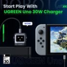Cargador UGREEN Uno RG 30W USB-C PD GaN Fast Charger Robot Inteligente