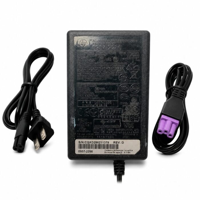 Adaptador de Corriente HP 0957-2286 30V 333mA Conector Morado para Impresoras HP DeskJet