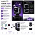 Cargador UGREEN Uno RG 30W USB-C PD GaN Fast Charger Robot Inteligente