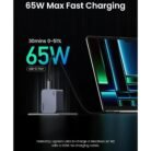 Cargador UGREEN Nexode Pro 65W GaN USB-C PD 3 Puertos Carga Rápida + Cable USB-C