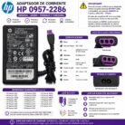Adaptador De Corriente HP 0957-2286 Usado Conector Morado