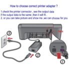 Adaptador de Corriente HP 0957-2286 30V 333mA Conector Morado para Impresoras HP DeskJet Usado