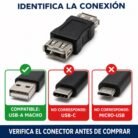 Adaptador USB-A Hembra a Hembra para Unión y Extensión de Cables USB