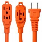 Extensión Eléctrica Naranja Unitec 3 Metros 14 AWG 15A 1650W 3 Servicios