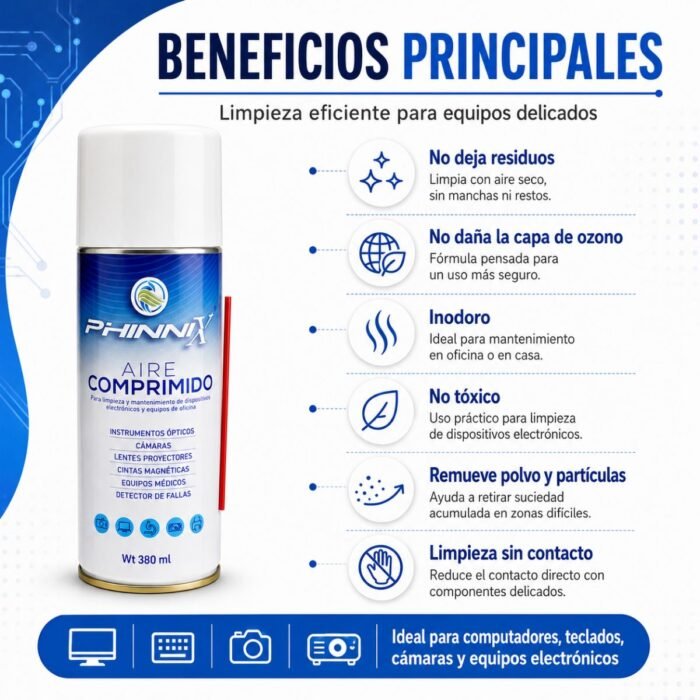 Aire comprimido PHINNIX 380 ml Aire comprimido PHINNIX 380 ml