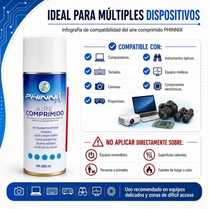 Aire comprimido PHINNIX 380 ml Aire comprimido PHINNIX 380 ml