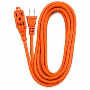 Extensión Eléctrica Naranja Unitec 3 Metros 14 AWG 15A 1650W 3 Servicios
