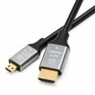 Cable HDMI Tipo A macho a Micro HDMI Tipo D macho de 1,5 metros.
