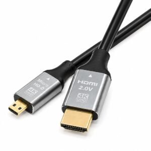 Cable HDMI Tipo A macho a Micro HDMI Tipo D macho de 1,5 metros.