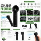 Mini Soplador de Aire Turbo Recargable con Linterna LED y Motor Brushless