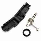 Conector Jack 3.5 mm Macho TRS Estéreo Acodado 90° para Soldar Cable