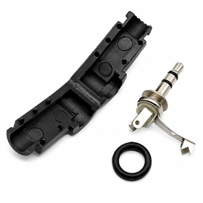 Conector Jack 3.5 mm Macho TRS Estéreo Acodado 90° para Soldar Cable