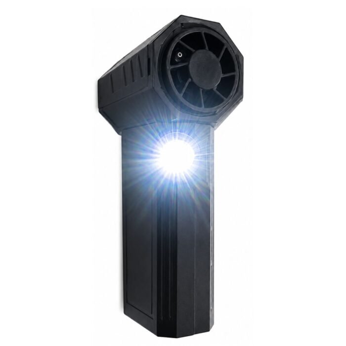 Mini Soplador de Aire Turbo Recargable con Linterna LED y Motor Brushless