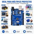 Arduino UNO R3 Compatible ATmega328P SMD con Cable USB y Pines
