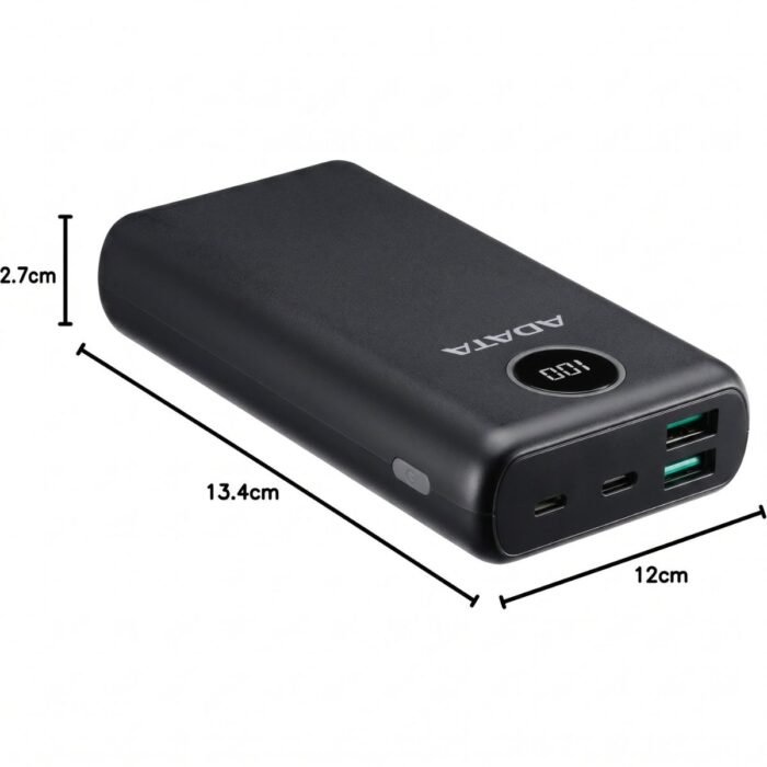Power Bank ADATA P20000QCD 20000mAh 18W USB-C PD 3.0 y QC 3.0
