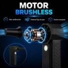 Mini Soplador de Aire Turbo Recargable con Linterna LED y Motor Brushless