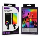 Luz LED RGB Recargable con Clip para Celular, Video y Selfies