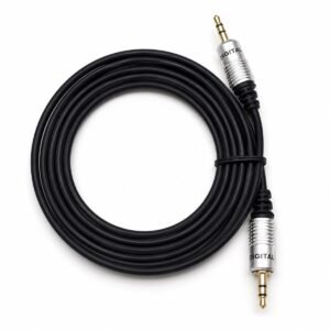 Cable Auxiliar Audio DIGITAL 3.5 mm Macho a Macho 1,8 Metros