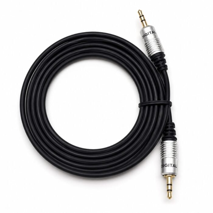 Cable Auxiliar Audio DIGITAL 3.5 mm Macho a Macho 1,8 Metros