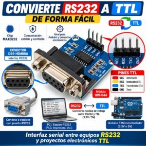 MODULO CONVERTIDOR RS232 A TTL MAX3232