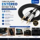 Cable Auxiliar Audio DIGITAL 3.5 mm Macho a Macho 1,8 Metros
