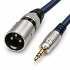 Cable de Audio DIGITAL 3.5 mm Macho Estéreo a XLR / Canon Macho 3 Pines 7,5 Metros