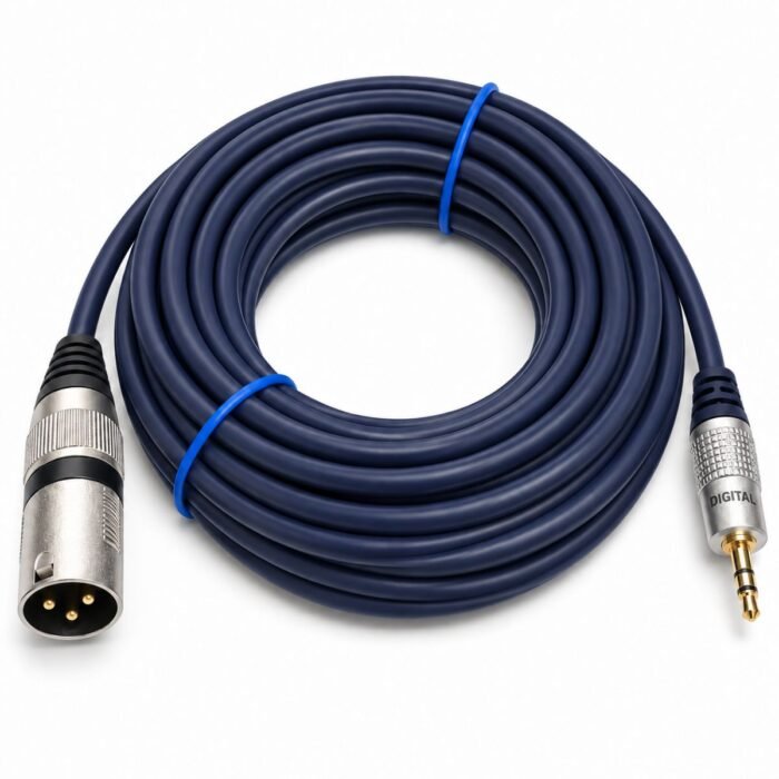 Cable de Audio DIGITAL 3.5 mm Macho Estéreo a XLR / Canon Macho 3 Pines 7,5 Metros
