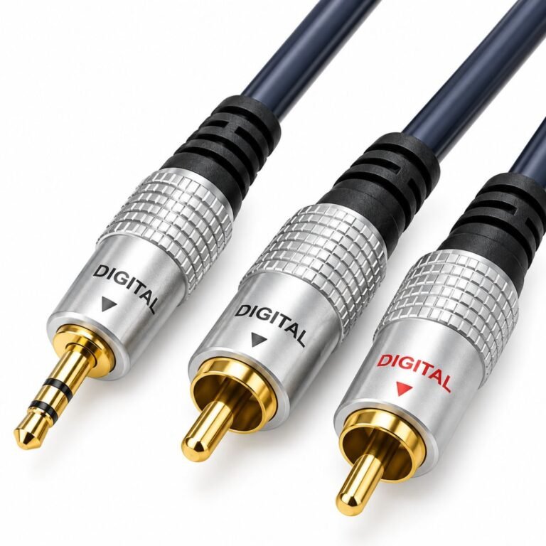 Cable de audio DIGITAL 3,5 mm a 2 RCA