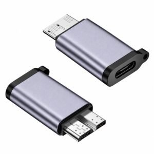 Adaptador Micro USB-B Macho a USB Tipo-C Hembra para Disco Duro Externo