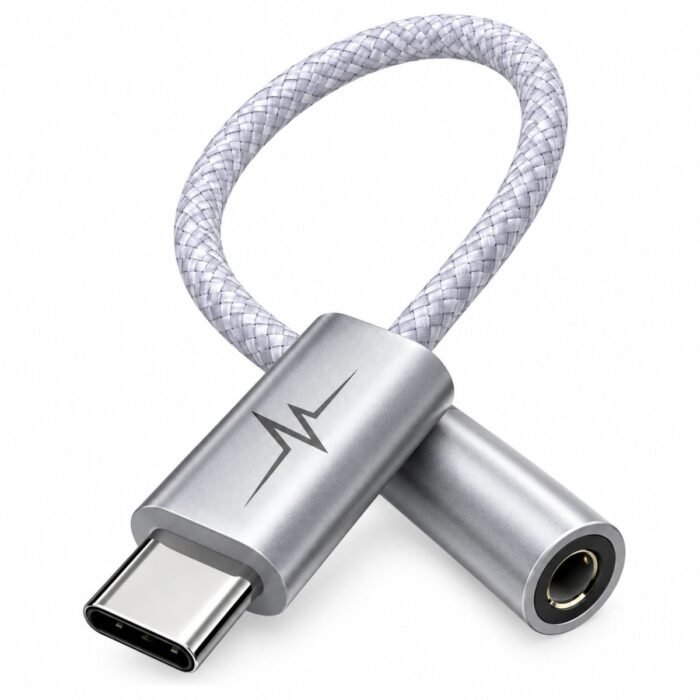 Adaptador de Audio USB Tipo-C Macho a Jack 3.5 mm Hembra Adaptador de Audio USB Tipo-C Macho a Jack 3.5 mm Hembra