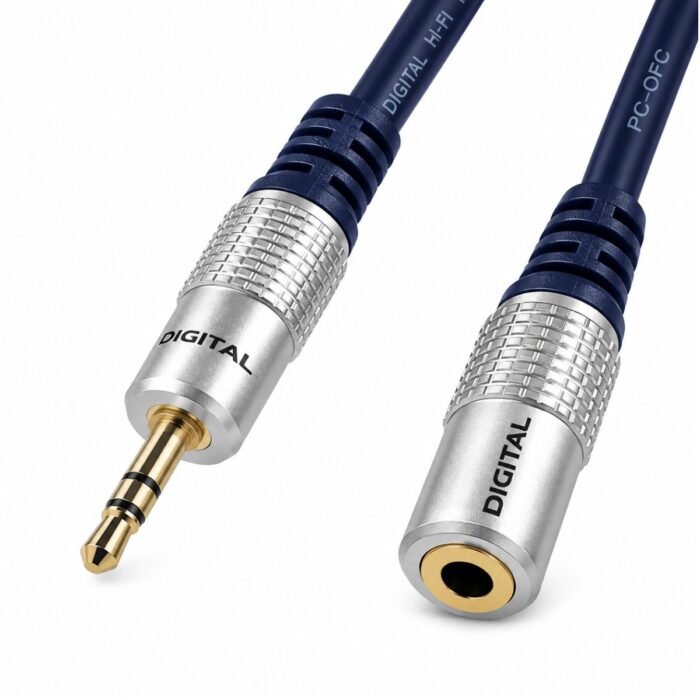 Cable Extensión de Audio DIGITAL 3.5 mm Macho Estéreo a Hembra Estéreo 7,5 Metros