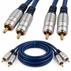 Cable de Audio DIGITAL 2 RCA Macho a 2 RCA Macho 1,8 Metros