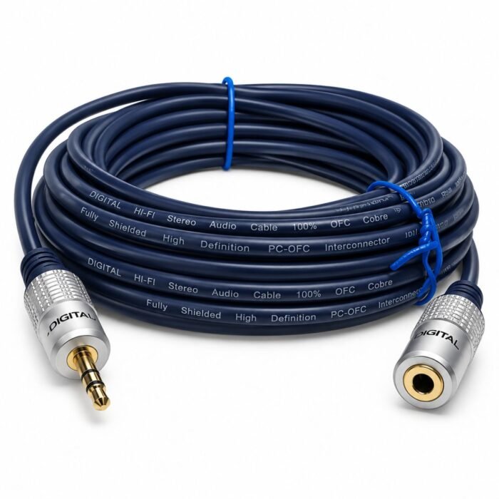 Cable Extensión de Audio DIGITAL 3.5 mm Macho Estéreo a Hembra Estéreo 7,5 Metros