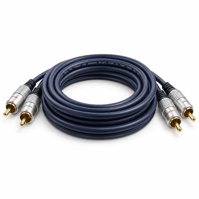 Cable de Audio DIGITAL 2 RCA Macho a 2 RCA Macho 1,8 Metros
