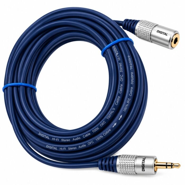 Cable Extensión de Audio DIGITAL 3.5 mm Macho Estéreo a Hembra Estéreo 7,5 Metros