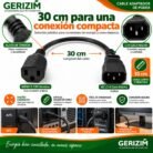 Cable Adaptador de Poder C14 Coca Macho a NEMA 5-15R Hembra 30 cm