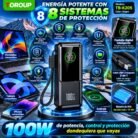 Power Bank TOROUP 20.000 mAh 100W PD/SCP con Cable USB-C Integrado y Pantalla Digital