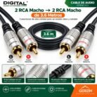 Cable Audio DIGITAL 2 RCA Macho a 2 RCA Macho 3,6 m