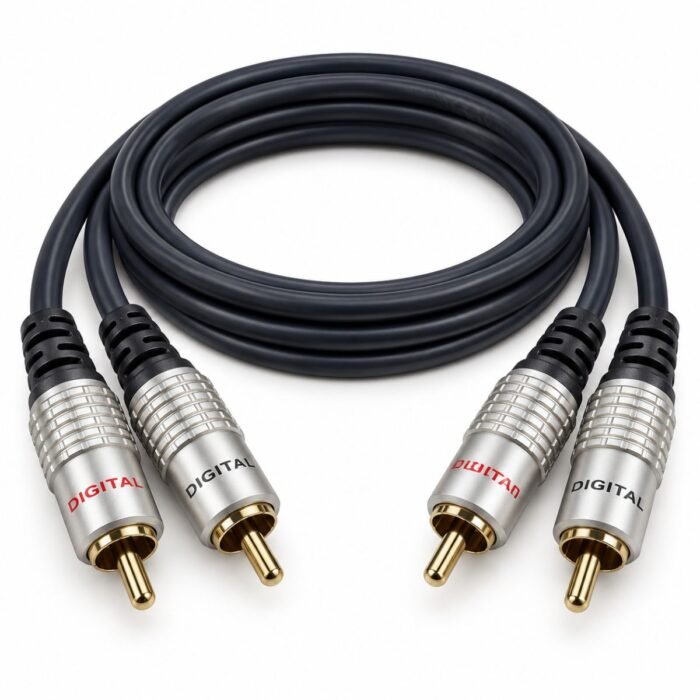 Cable de Audio DIGITAL 2 RCA Macho a 2 RCA Macho 1,8 Metros