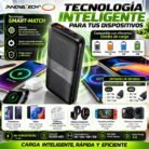 Power Bank Innovatech 10.000 mAh Carga Inalámbrica 15W PD 20W Quick Charge 3.0