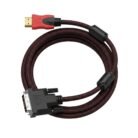 Cable HDMI Macho a DVI-D 24+1 Macho 1,5 Metros Trenzado Full HD